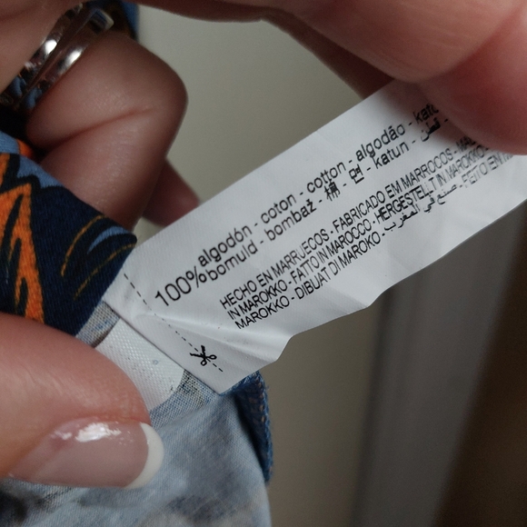 NWT Zara 100% cotton peplum, flutter tshirt - Picture 4 of 4